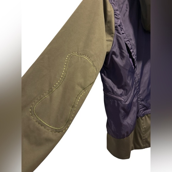 Spyder olive purple Widow hooded windbreaker jacket - Picture 4 of 8